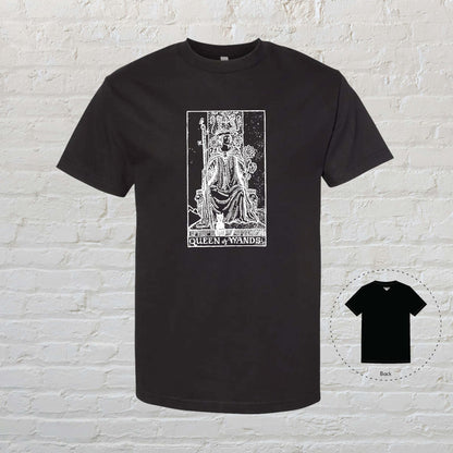 QUEEN OF WANDS Tarot Black T-Shirt