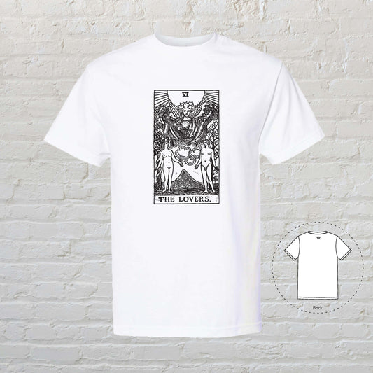 THE LOVERS Tarot White T-Shirt