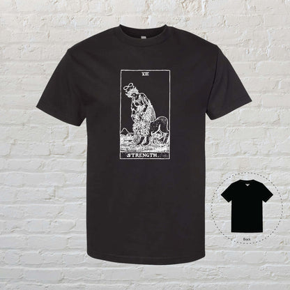 STRENGTH Tarot Black T-Shirt