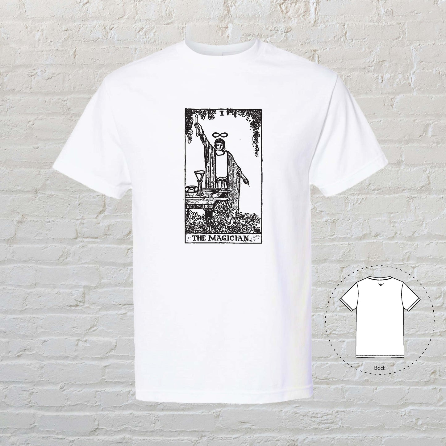 THE MAGICIAN Tarot White T-Shirt