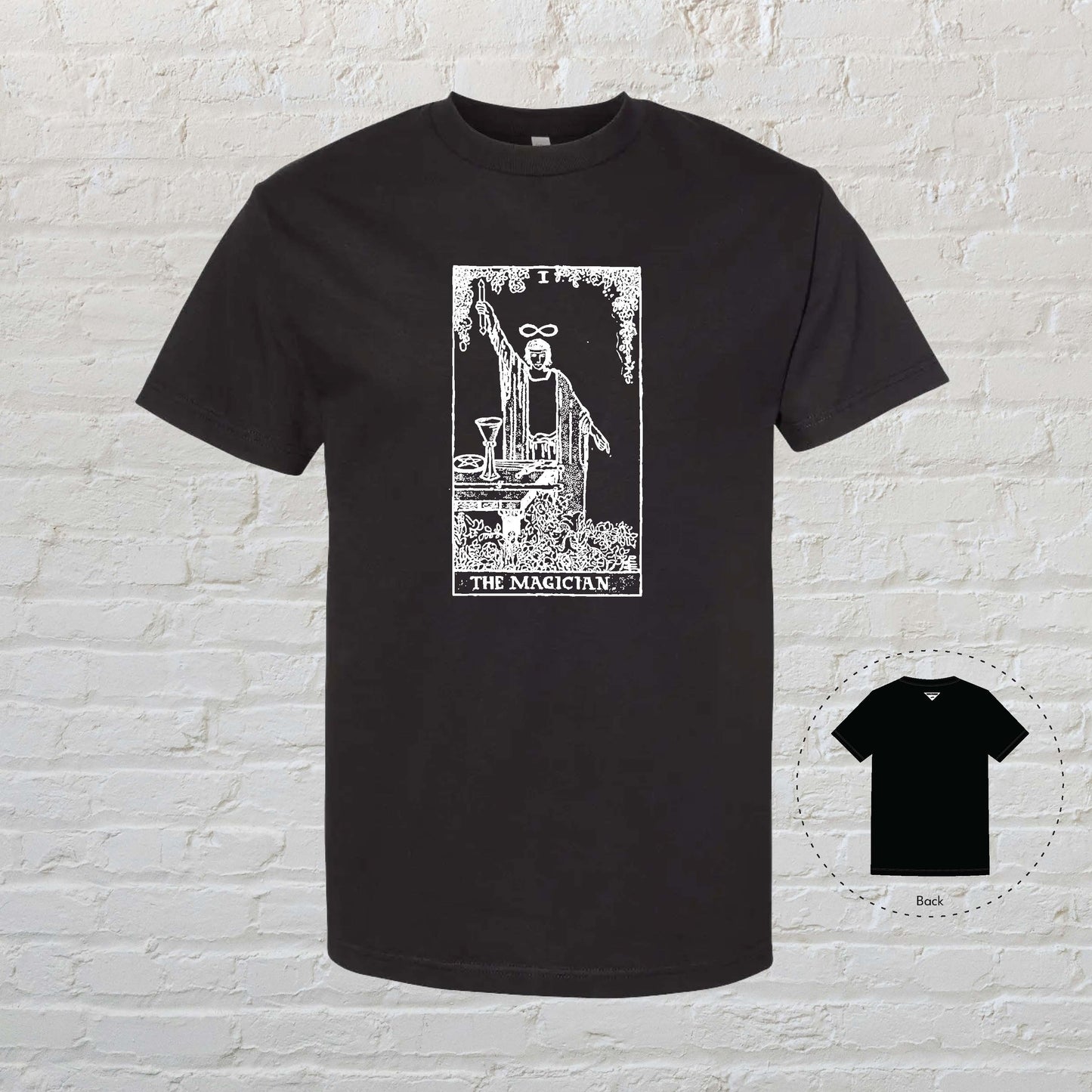 THE MAGICIAN Tarot Black T-Shirt