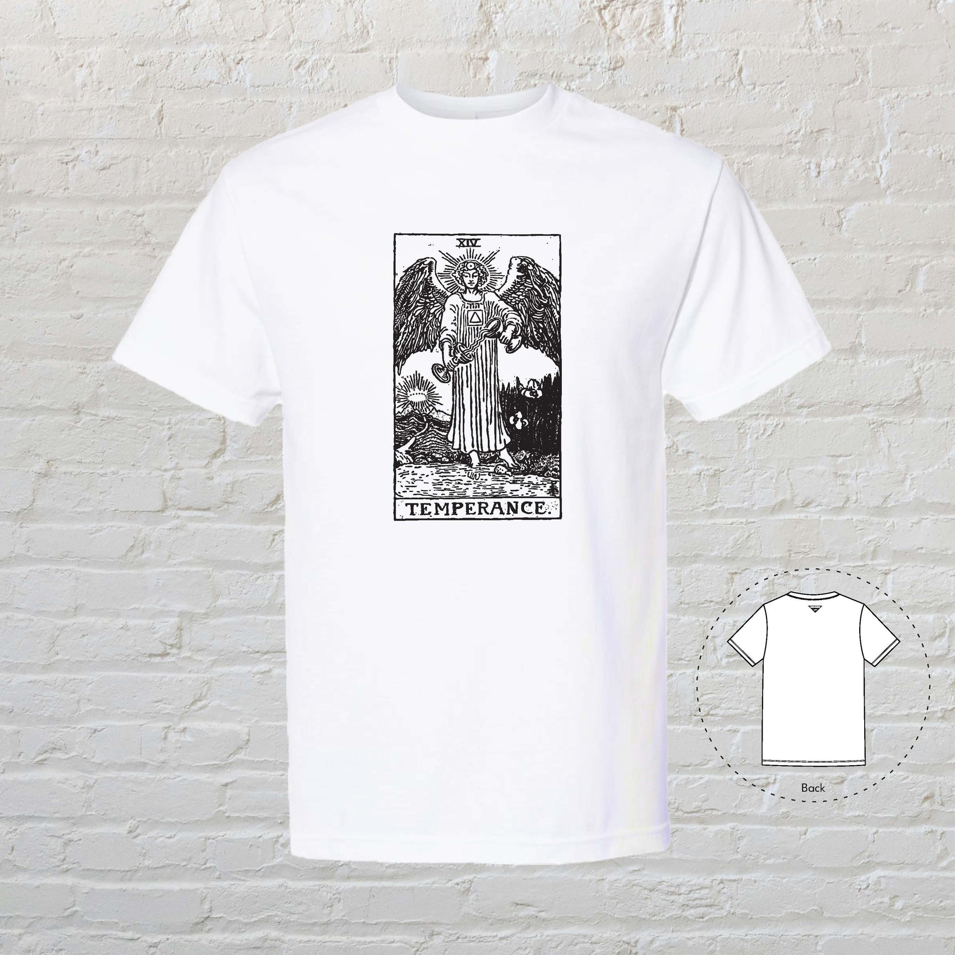 THE TOWER Tarot White T-Shirt