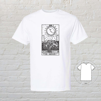 THE MOON Tarot White T-Shirt