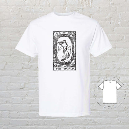 THE WORLD Tarot White T-Shirt