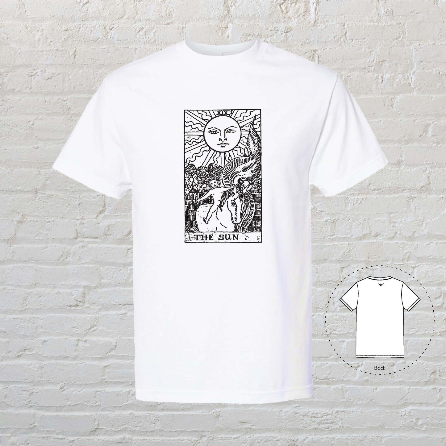 THE SUN Tarot White T-Shirt